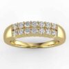 1/2 carat diamond anniversary ring in your choice of metal.