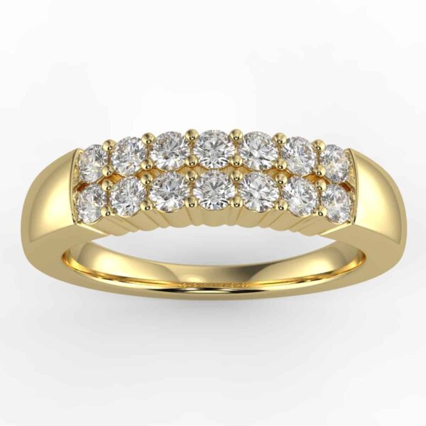 1/2 carat diamond anniversary ring in your choice of metal.
