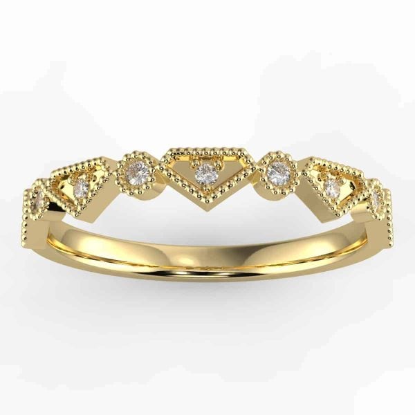stackable diamond anniversary band