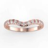 1/3ct diamond curved anniversary band