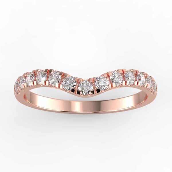 1/3ct diamond curved anniversary band