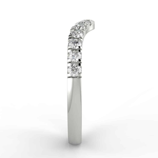 1/3ct diamond curved anniversary band