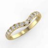 1/3ct diamond curved anniversary band