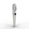 1/4 carat diamond curved anniversary band