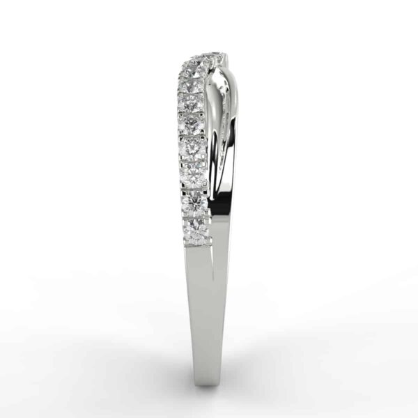 1/4 carat diamond curved anniversary band