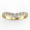diamond curved anniversary band