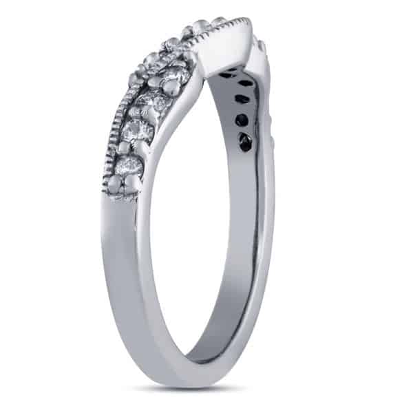 1/3ct diamond curved anniversary band