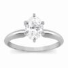 1ct natural diamond solitaire ring