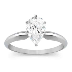 1/2ct natural diamond solitaire ring