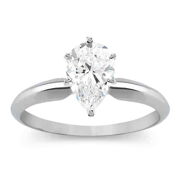 1/2ct natural diamond solitaire ring