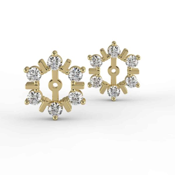 3/8 carat diamond earring jackets