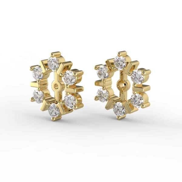 3/8 carat diamond earring jackets