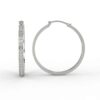 1 carat diamond hoop earrings