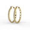 1 carat diamond hoop earrings