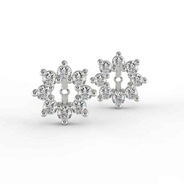3/8 carat diamond earring jackets