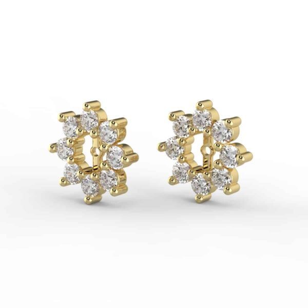 3/8 carat diamond earring jackets