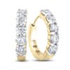 4 carat diamond hoop earrings