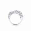 3 1/2 carat fancy diamond ring in 18k white gold