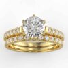 1 carat diamond 2 piece engagement ring