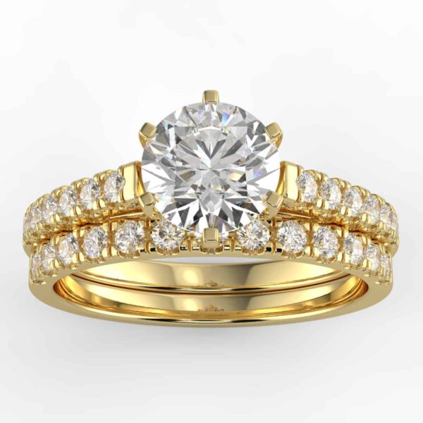 1 carat diamond 2 piece engagement ring