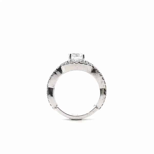 1 3/4 carat 2 piece diamond wedding ring in 14k