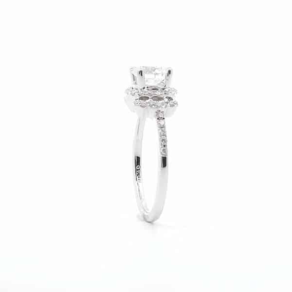 center of my world 1 1/3 carat diamond halo ring gia certified