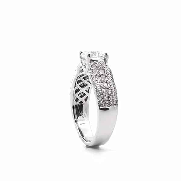 1 1/2 carat diamond cluster ring egl certified