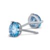 1ct blue enhanced lab diamond martini stud earrings