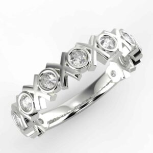 1/4 carat diamond anniversary ring
