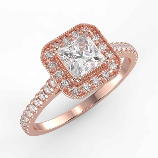 1/3ct halo semi mount