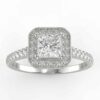 1/3ct halo semi mount