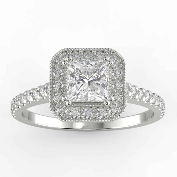 1/3ct halo semi mount