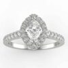 1 carat diamond halo ring *with center diamond*