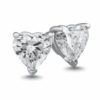 1ct diamond heart studs