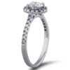 1 carat diamond halo ring *with center diamond*