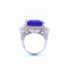 23 carat tanzanite ring in 18k gold
