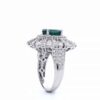 green tourmaline 4 carat ring in 18k gold