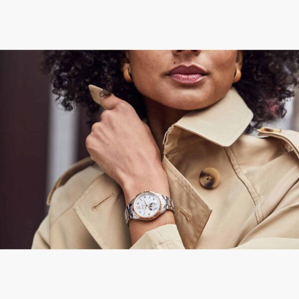 bulova sutton silver rose mother of pearl