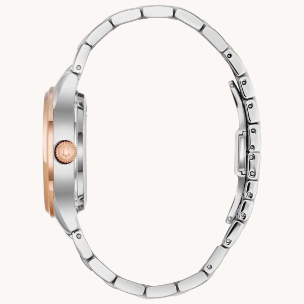 bulova sutton silver rose mother of pearl