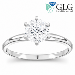 Lab-Grown Solitaire Diamond Ring (Certified 3/4cttw)