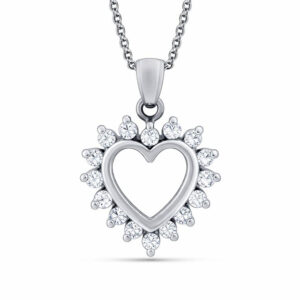 Lab Diamond Heart Pendant (1/2cttw)