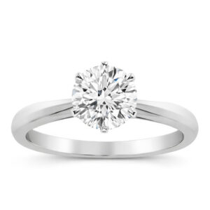 Knife Edge Solitaire Mount (14K Gold)