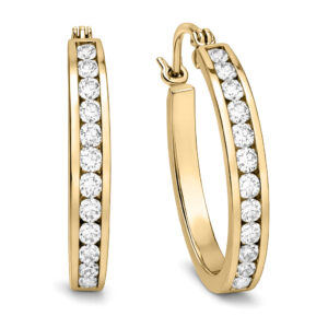 Diamond Hoop Earrings (1cttw)