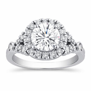 Diamond Halo Semi Mount (2/5cttw)