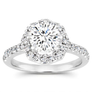 Diamond Halo Semi Mount (1/3cttw)