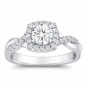 Diamond Halo Semi Mount (1/3cttw)