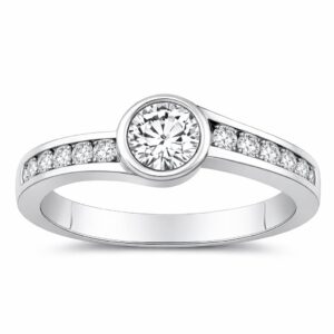 Diamond Bezel Ring (5/8cttw)