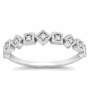 Stackable Diamond Anniversary Ring
