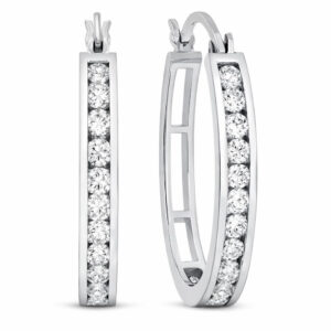 Diamond Hoop Earrings (1/2cttw)