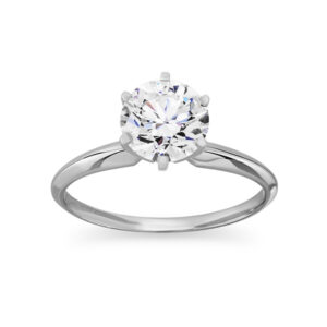 Round Natural Diamond Solitaire (1cttw)